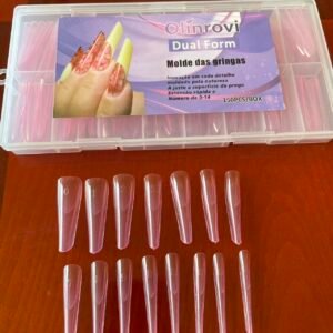 Molde F1 para unha gel  rosa/branco orv 149