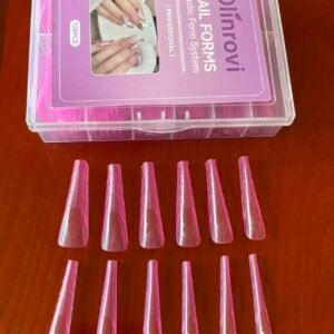 Molde F1 para unha gel  rosa/branco orv 175