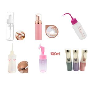 Frasco / Pump de lavagem para limpeza de cílios,    limpeza de sobrancelha, removedor de cuidados com a pele