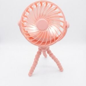 Mini Ventilador Portátil Usb Multiuso Com Led Rosa Compacto e Prático para Uso Diário Cor enviada aleatoriamente preto e branco rosa