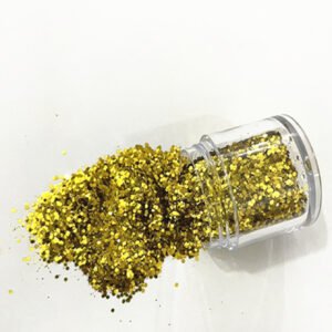 glitter Decoração  para unha  DOURADO  12UNIDADES