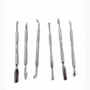 Olinrovi Cureta/ Espátula Dupla para Manicure em Aço Inoxidável Alta Qualidade Ferramenta Profissional Não é Kit