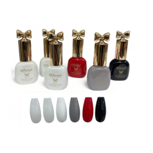 KIT COM 6UNIDADES  ESMALTE EM GEL 3 IN 1 OLINROVI 10ML