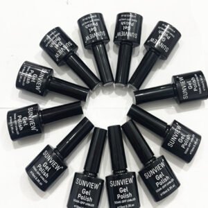 ESMALTEE EM GEL SUNVIEW  PRETO 12UNIDADES