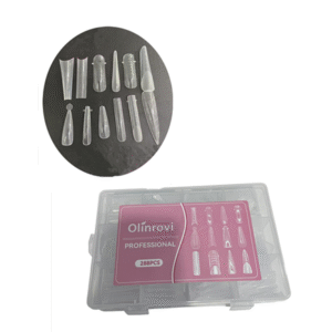 MOLDE F1 PARA UNHA GEL OLINROVI 288 TRANSPARENTE