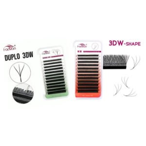 Cílios Fadvan - W 3D /3D DUPLA 0.07d mix