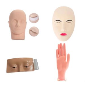 Treino Olhos De Silicone  Make Cílios Micro / Mão