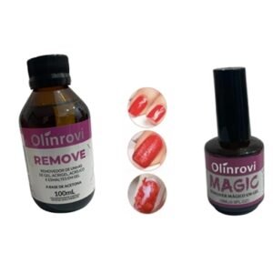 Removedor UNHA GEL / ESMALTE EM GEL OLINROVI  COM ANVISA