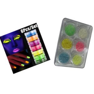 Pó / glitter  Neon Fluorescente Glitter Multifuncional Arte Decoração  Unha