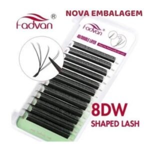Cílios Fadvan W 8D (4D Duplo) 0.07d mix 8-14mm