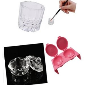 Copo Dappen Mistura Pó Monomer Cílios Henna Gel