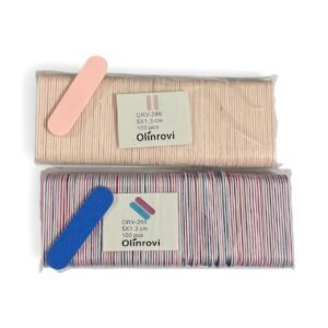 100 Peças Mini Lixas De Unha Dupla 5cm