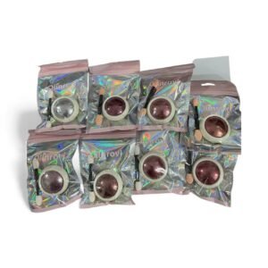 12uni dades Pó Metálico Cromado Unhas