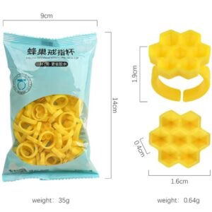 Anel Batoque flor Colmeia Integrada 7 Furos para Extensão de Cílios ORV-332