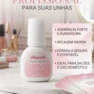 Cola para Unhas Postiças Profissional Olinrovi 15ml - Secagem Rápida e Alta Fixação para Alongamento e Tips orzjj-04