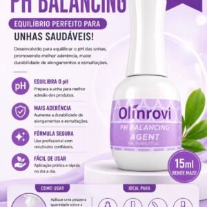 Regulador de PH Olinrovi 15ml Profissional - Equilíbrio e Alta Aderência para Alongamento e Esmaltação em Gel orjy-013