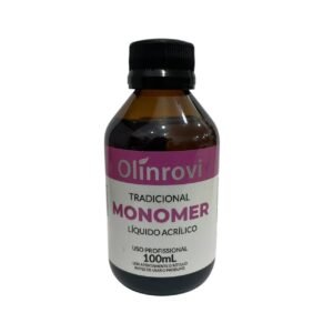 Líquido Monomer Acrílico Unha Porcelana OLINROVI  100ml  COM ANVISA (Aplicável a diversas marcas Pó Acrílico)