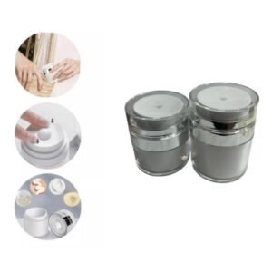 uma garrafa de creme  dispensador de cosméticos  Frascos vazios para creme facial recarregáveis creme para olhos  garraf