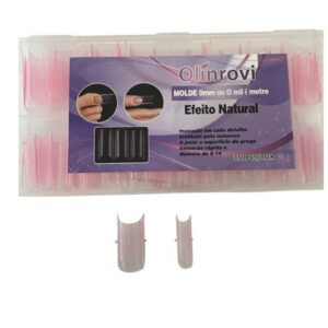 Molde 2N1 (pé e mão ) para Alongamento de Unhas 0mm Efeito Natural 150pcs Caixa Tips Reto