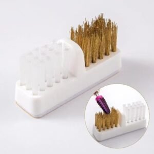 Escova Limpadora De Brocas De Unha Dupla Face Manicure Limpeza De Broquinhas