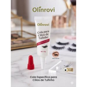 Cola para Cílios em Tufos Tufilho 10g olinrovi Fixação Forte Duração até 3 Dias