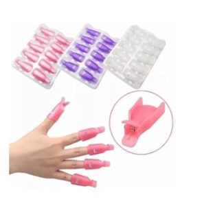 10 Clip Polonês Dedeiras De Silicone Para Remover Esmalte