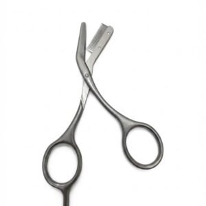 Olinrovi  Tesoura P/ Sobrancelha Com Pente Aço Inoxidável Profissional para Cuidados com Sobrancelhas