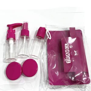 Kit De Frascos Para Viagem 5 Peças Creme Cosméticos Pote pequeno （6 cores enviadas aleatoriamente）