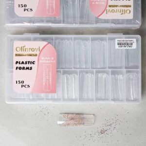 Molde F1 Olinrovi 0mm Ultra Fino 150 Unidades Profissional Unha Gel Polygel ORZJM-001