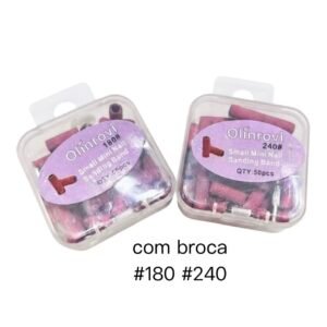 uma lixa refil 3mm x 1.3cm pequeno  com broca