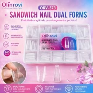 Molde F1 SANDWICH NAIL DUAL FORMS orv-373