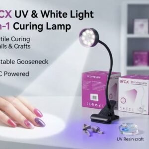 Lâmpada  lanterna luminária UV LED para Unhas 2 em 1 – Luz para Manicure e Iluminação Comum – Com Presilha Ajustável